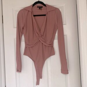 Donna Karan Criss Cross Bodysuit